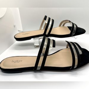 Botkier Maisie Flat Slide
Sandals Black Suede & Clear
PVC Size 9.5